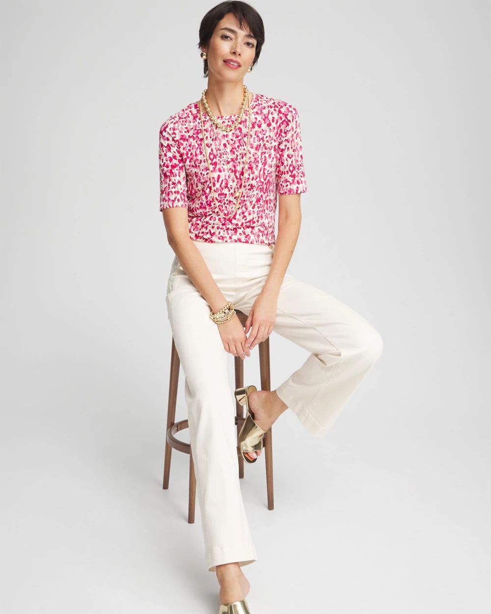 Touch of Cool™ Leopard Short Sleeve Tee | Chico's